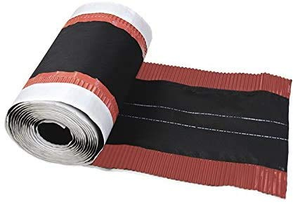 Premio 5m Gewebe Firstrolle/Gratrolle, Breite: 320mm, starke Haftung und hohe Flexiblität auch bei profilierten Dachziegel, Made in Germany, Farbe: rot