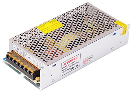 BTF-LIGHTING 24V 5A 120W Adaptador Fuente Alimentación de Aluminio para 5050 LED Módulos Tira Luz