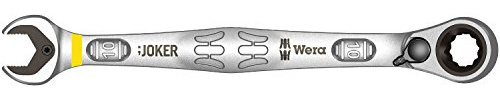 Wera Joker Wrench Ratchet Wrench, Reversible, 10 x 159 mm Fluorescent Yellow, 05020065001
