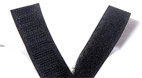 25M x 50mm Bande crochet & boucle Auto Adhésif, Scratch Rubans TKB5031 Noir