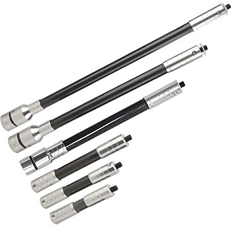 ZSHJG Bogenschießen Balance Erweitern Stabilisator Rod Erweiterung Balance Bar Bogen Stabilisator Stange Compound Recurve Bogen Kohlenstoff Stabilisator Adapter (6inch)