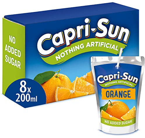 Capri-Sun Nothing Artificial No Added Sugar Orange 8 x 200 ml