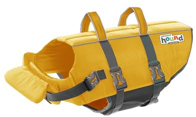 Outward Hound Granby Splash - Chaleco Salvavidas para Perro, Color Amarillo, Talla L