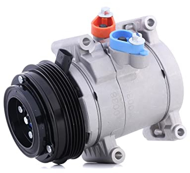 RIDEX A/C Kompressor für Klimaanlage Klimakompressor mit ID: CSP11 Kältemittel: R134a mit 107mm Riemenscheibe 4-Rippenanzahl Kompatibel mit CHEVROLET SPARK M300 95967303 96073851 96676470 447K0415