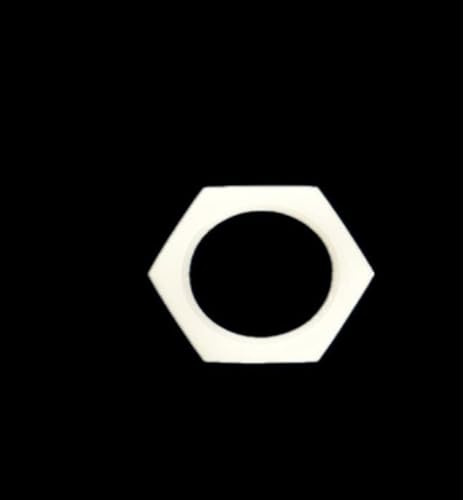 AHSKY 5/10 Stück Kunststoffmuttern 1/8 1/4 3/8 1/2 3/4 Innengewinde Kontermutter Außensechskant Befestigungsmutter mit Dichtring (Color : 01, Size : 10pcs)