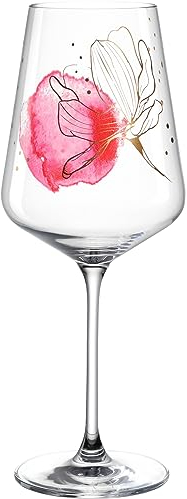 LEONARDO Presente - Vaso de aperitivo Aperol Spritz de cristal, con impresión de flores, contenido 560 ml, apto para lavavajillas, 1 copa de cóctel