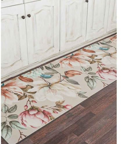 Home arredo casa Tappeto Passatoia Runner in Vinile a Metraggio Antiscivolo Antimacchia Multiuso Corridoio Soggiorno Lavabile in Lavatrice (asia, 50x150)