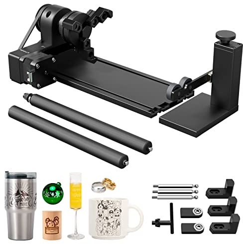 xTool RA2 Pro 4 in 1, Rotatore Laser per xTool S1/M1 Ultra/ F1 Ultra/F1/P2/D1 Pro, Mandrino Laser a Tamburo Rotante, Incisione di Oggetti Cilindrici, Bicchieri da Vino, Anelli, Sfere, Accessorio