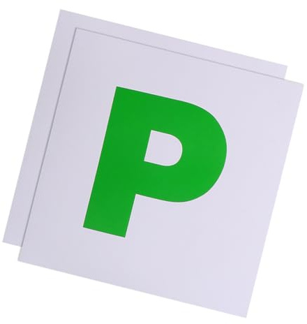 PACKOVE Magnetische Autoaufkleber Wasserfest UV Beständig 2 Stück aus PVC und Gummi für Fahrschüler für Fahrer und Fahranfänger Am Fahrzeug