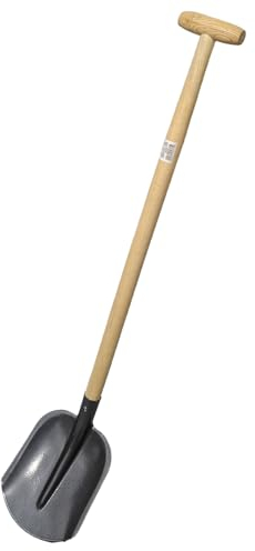 Gartenschaufel Emsländer Holländer Frankfurter Holsteiner BAU Schaufel Sandschaufel Rund Flach Spitz Schaufel Schüppe Schippe (Holländer Schaufel pulverbeschichtet mit Stiel und Holz T-Griff)