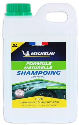 MICHELIN 009179 Shampoing Lustrant Voiture, Formule Naturelle, Bidon Recharge 2L