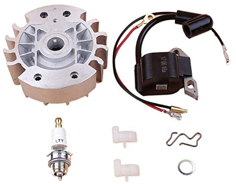 Parti di ricambio per utensili elettrici da estern Parti di ricambio for motosega Volano Accensione Bobina Bobina Magneto Wire Spark Plug Kit for MS180 MS170 MS 180 170 017 018 Motosega. per parti di