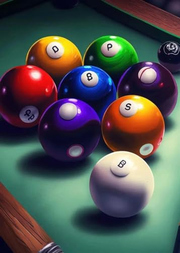 SHINERING Vintage Snooker Billard Poster Leinwand Malerei Wand Kunstdrucke Bild Für Wohnzimmer Billard Zimmer Jungen Schlafzimmer Wohnkultur A13 30X40Cm Kein Rahmen