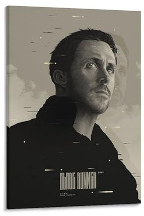 Voliko Filmposter Blade Runner 2049, Poster, Druck, Kunst, Wandgemälde, Leinwand, Poster, moderne Schlafzimmer-Dekoration, 60 x 90 cm
