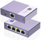 LAN Splitter 1 auf 4 1000Mbps Ethernet Splitter LAN Switch 2 Port Gigabit Netzwerk Switch RJ45 LAN Verteiler Netzwerk Switch Mit Type-C-Netzkabel Gigabit Switch für Computer, Hub, Switch, Router usw.