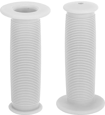 TUCKBOLD Bike Handlebar Grips Covers 100mm Long Lightweight White | Bicycle End Grips Protector, 1 Pair