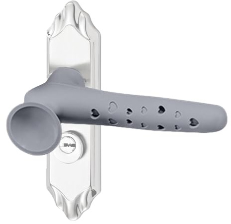 Türgriff Abdeckungen Silikon Türgriff Schutz Türklinken Schutz Türknauf Abdeckung Mit Saugnapf, Rutschfester Türklinkenpuffer Für Flache Quadratische Türstangen 15×9,3cm