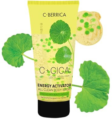 Natura Siberica CICA C-BERRICA. Activateur d'énergie All Clean Body Wash enrichi en capsules de beauté, 200 ml