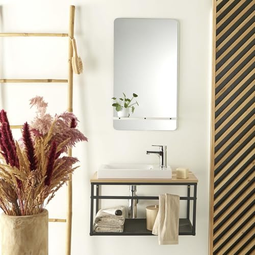 MOB-IN Ensemble Lave-Mains WILO Grande Largeur avec Miroir 60cm