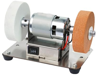 Multifunktionale Mini-Tischschleifmaschine, kleine Tellerschleifmaschine, 7-Gang-Einstellung, Tischplatte, rostet Nicht leicht, geeignet für Metall, Holz, Acryl, Stein,
