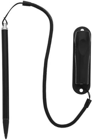 COMPUKAS Touchscreen Stylus Pen con Punta Fine per Tablet e Schermi Resistivi, Protezione Schermo, con Cordino Elastico e Supporto Penna in Abs e Alluminio