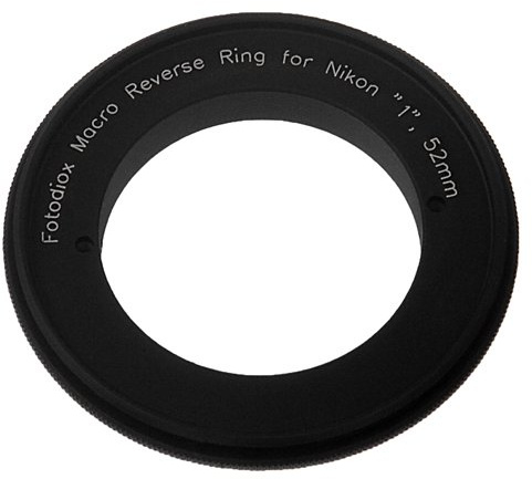 Fotodiox Macro Reverse Ring - 52mm Filter Thread for Nikon 1 Series Mirrorless Camera, V1, J1
