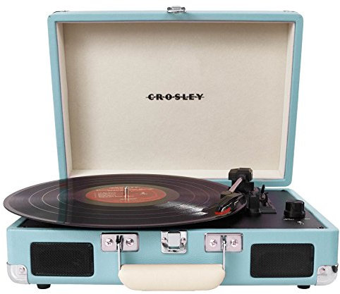 Crosley Giradischi Cruiser Spina Inglese, colore Turchese