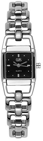 Clips Damen Analog Uhr mit Metall Armband