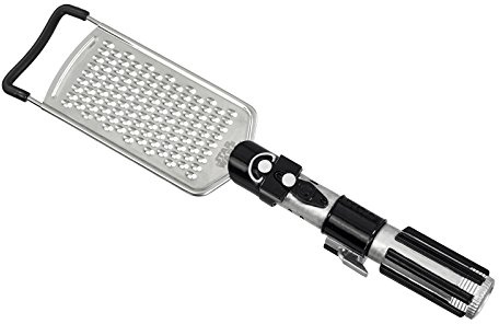 Funko SW00728 Star Wars Grater: Darth Vader Lightsaber Handle, Stainless Steel, Black, 6 x 28 x 28 cm