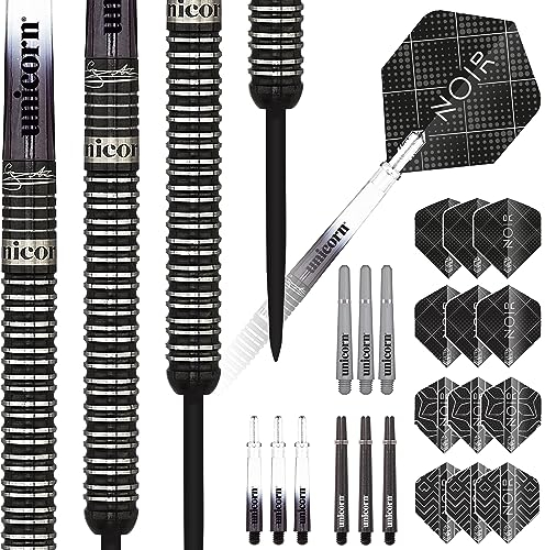Unicorn Noir-Gary Anderson 90 Percent Wolfram-Dart, Schwarz, 23 g