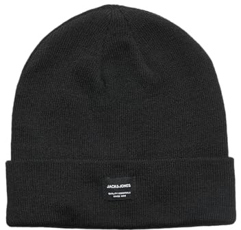 Jack & Jones Garçon Jacdna Sn JNR Bonnet, Noir, S-M EU