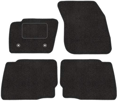 Fußmatten mit Clips 4er Set für Ford Mondeo 5 MK5 V 2014-2019 Velours Automatten