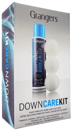 Grangers Down Care Kit 2 en 1 + balles, lessive pour duvet plumes