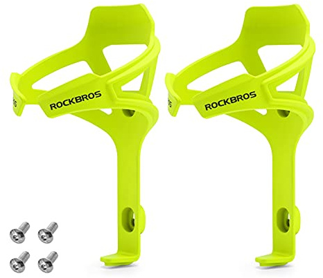 ROCKBROS Bicycle Bottle Cage PC Water Bottle Cage Ultralight MTB Road Bike Cup Holder Green/Blue/Red/Black/Gray 2 Pieces