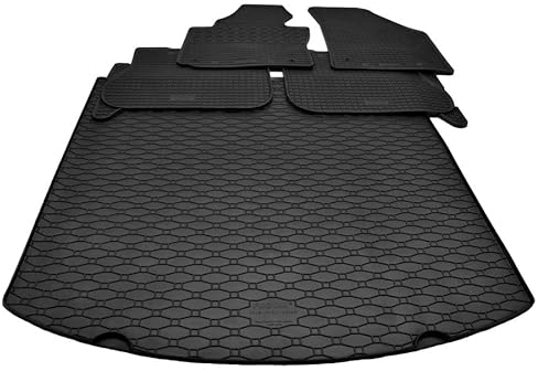 Mattenprofis Gummimatten + Gummi Kofferraumwanne Set passend für VW Touran 1T ab Bj.2003-2015 GKK