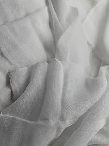 ROMTEX Passiertuch MX 5m (85% Baumwolle + 15% Polyester), Meterware, Wiederverwendbar,Musselin, Siebtuch, Seihtuch, Filtertuch, Vegane Drinks