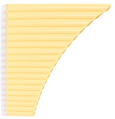 C-Taste Panflöte, leicht zu erlernen 16 Tonröhren Panflöte ABS Panflöte für für Erwachsene(Gelb)