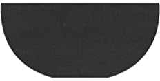 Lecerrot Cheminée Anti Feu, Tapis Ignifuge Devant Cheminee, Protection Anti Feu Demi-Rond, Tapis Antidérapant pour Poêle, Cheminée, Barbecue Et Grill