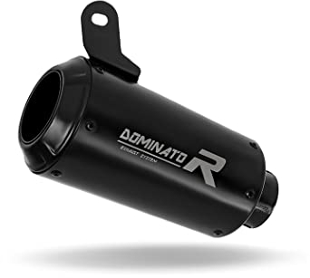 DOMINATOR Terminale di Scarico Marmitta Silenziatore GPS NERO compatibile con YZF R6 2006-2016