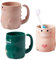 Counius 2 Pièces Gobelet Brosse à dent Enfant Pot a Brosse a dent avec Poignée Gobelet Réutilisable Gobelet Multifonctionnel Porte-Brosse à Dents en Plastique pour Salle de Bain