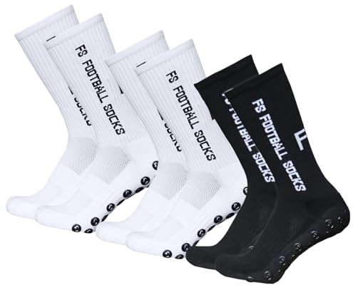 Lixada Fußballsocken für Herren und Frauen, atmungsaktiv, rutschfest, Sportsocken, absorbiert Schweiß, elastisch, langlebig, Universal für Fußball, Radfahren, Marathon, Klettern,3 Paar(39-46)
