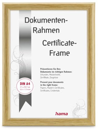 Hama Swing Plastic Picture Frame, Nature, 21 x 29.7 cm, DIN A4