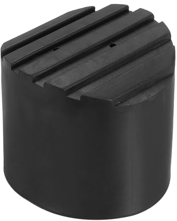 PATIKIL Scaletta Antiscivolo Piedi 2,5/64mm 1pz Gomma Rotondo Piedino Protettivo Tappetino Cuscino Ricambio per Telescopico Pieghevole Estensibile Protezione Nero