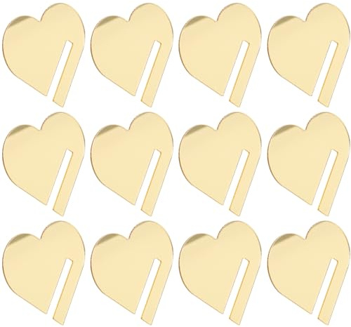 DEARMAMY 30 Stück Herzförmige Acrylgetränke Tags Wiederverwendbare Acryl Weinglas Charm Transparente Weinbechermarkierungen Für Party Hochzeit Bar Tassenmarkierungen