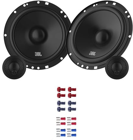 JBL Stage161CFS Lautsprecher mit Einbauset passend für Peugeot 206 ab 1998 Türen vorne 450 Watt 165mm 2 Wege Kompo
