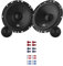 JBL Stage161CFS Lautsprecher mit Einbauset passend für Peugeot 206 ab 1998 Türen vorne 450 Watt 165mm 2 Wege Kompo