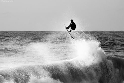 Tabla surf Hossegor – Made in France – Cuadro de cristal acrílico 90 x 60