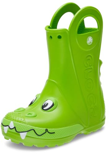 Crocs Handle It Duke Rain Boot T, Stivali Unisex - Bambini e Ragazzi, Crocs Green, 20/21 EU