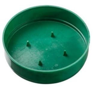Generico TECARFLOR - Ciotola Olympia Verde | Varie Misure e PEZZATURE | Ciotole per Spugna e composizioni Floreali Ciotole per Fiori E FIORISTI (13 Pezzi - 13x4 cm)
