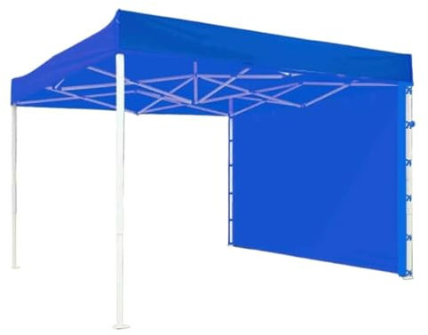 QIUYMGFG Auto-Markise Sofort-Markisen für den Außenbereich, Instant Sun Wall, Oxford-Stoff, Faltbare Sonnenschutzabdeckung für Campingzelt-Überdachung Carports(Blue)